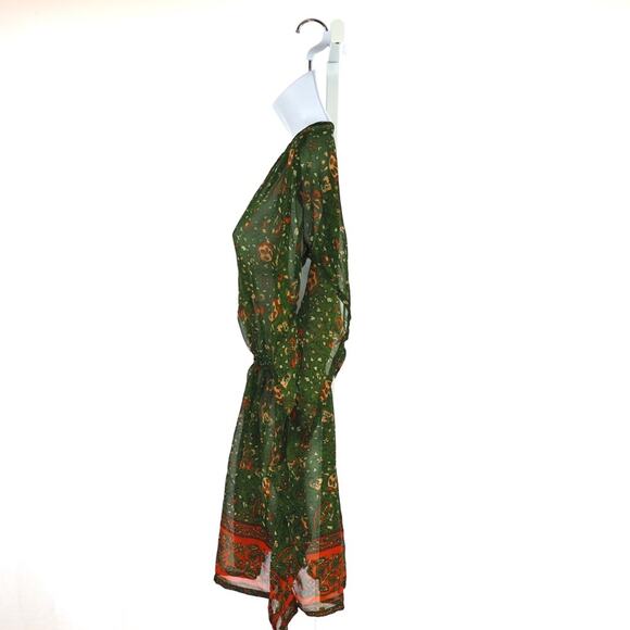 People Green Angrakha Kurta Size Medium - Picture 5 of 8